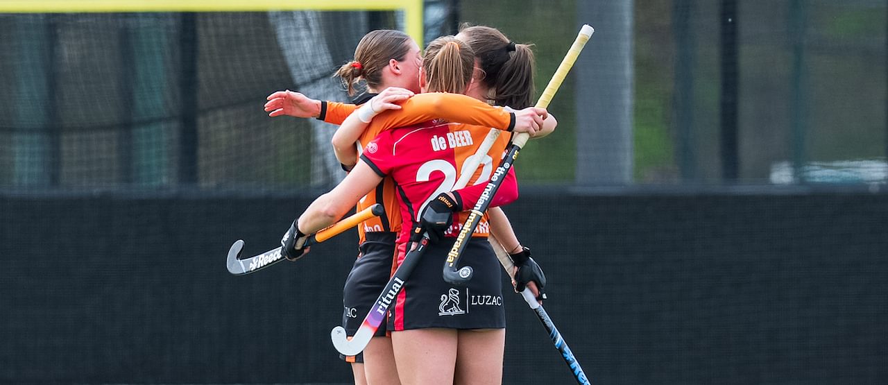Dames van Oranje-Rood blij met punt tegen SCHC