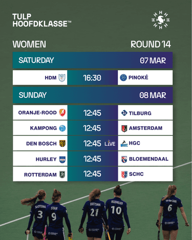 Game schedule DAMES round14