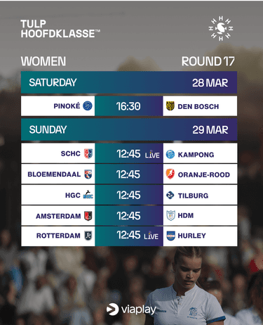 Game schedule DAMES round16