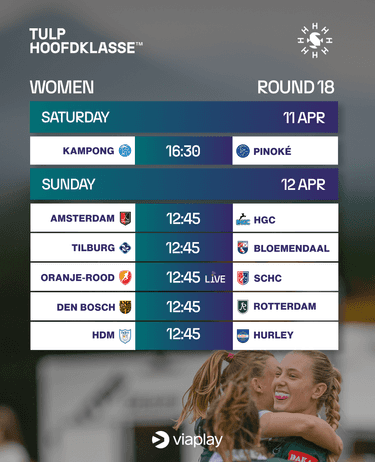 Game schedule DAMES round18