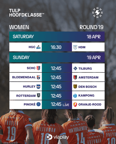 Game schedule DAMES round19