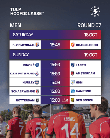 Game schedule mannen