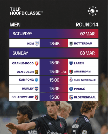 Game schedule mannen