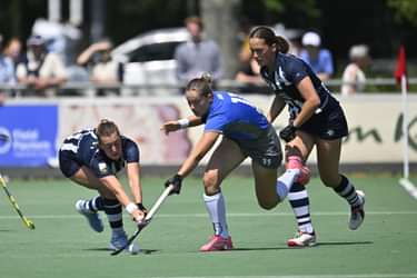 Wedstrijdbeeld dames HDM tegen Ring Pass