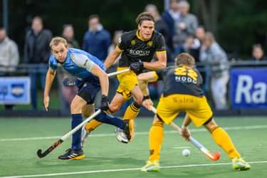 Daan Dekker en Max Kreft tijdens Hurley-Den Bosch. Foto: Bart Scheulderman