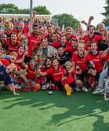 Schaerweijde viert promotie naar Tulp Hoofdklasse. Foto: Bart Scheulderman