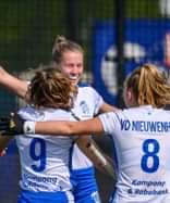 Dames Kampong juichen na doelpunt