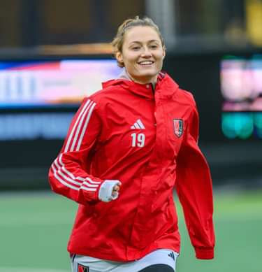 Marijn Veen warming up