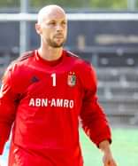 Keeper Joren Romijn van Amsterdam. Foto: Willem Vernes